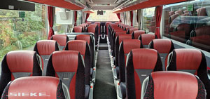 Reisebus Setra, Sitzreihe